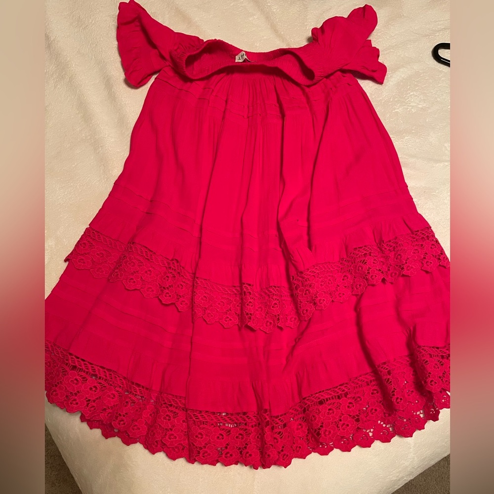 1st Sight off shoulder dress/ruffle